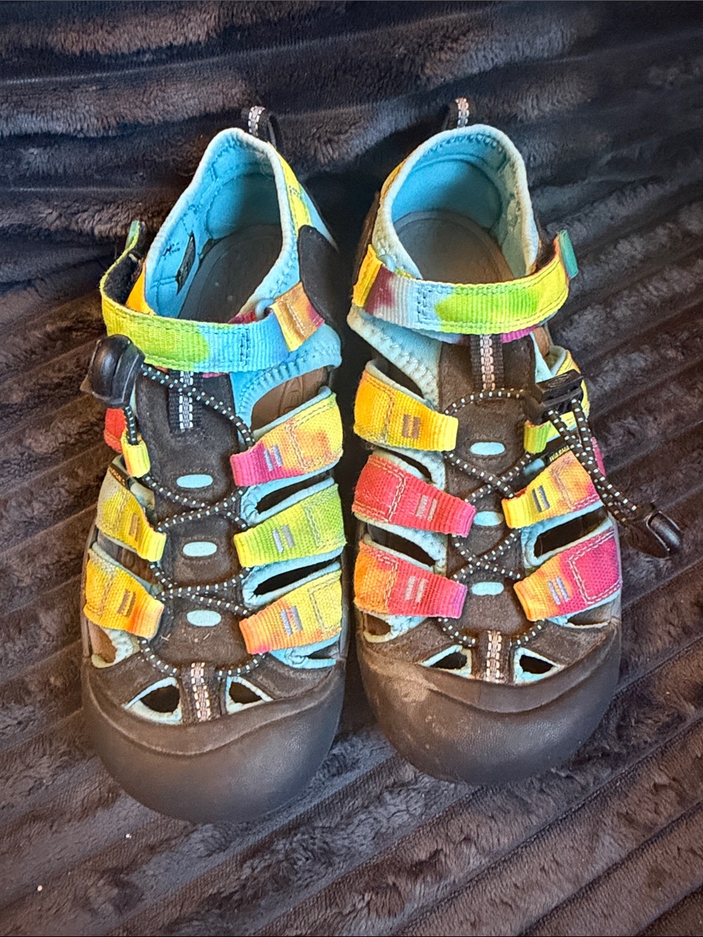 Keen Kids Rainbow Multicolor Outdoor Sandals - Youth Active Water Shoes